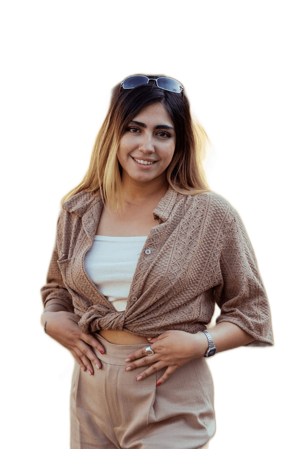 Portrait with the background removed